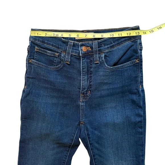 Madewell 9" Mid-Rise Skinny Jeans Patty Wash Style L9933, Sz 27 - Picture 12 of 16